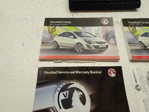 VAUXHALL CORSA OWNERS MANUAL D MK3 2011-2014