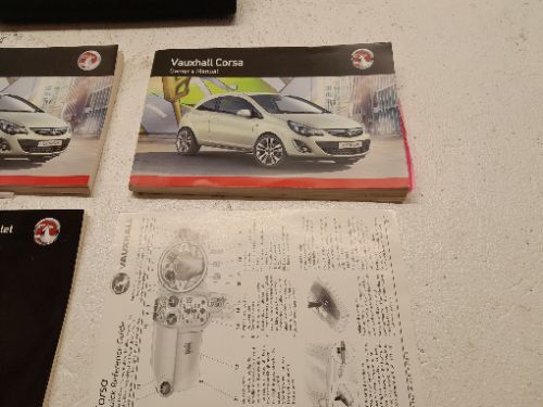 VAUXHALL CORSA OWNERS MANUAL D MK3 2011-2014