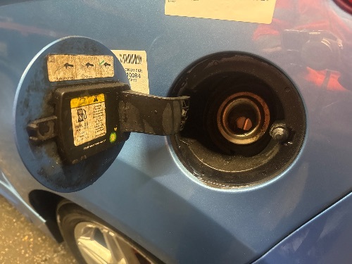 FORD FIESTA FUEL FLAP MK7 2008-2010 FUEL FILLER FLAP 8CPC VISION BLUE