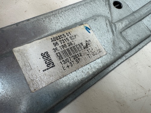 PEUGEOT 208 WINDOW REGULATOR MK1 2012-2015 FRONT LEFT THREE DOOR