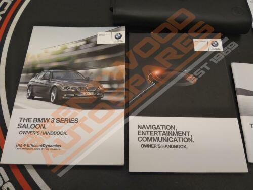 Bmw 3 Series 2014 F30 Owners Manual / Service Handbook