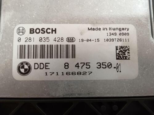 Bmw 1 Series 2019 F20 Engine Control Module 2.0 Diesel Ecu